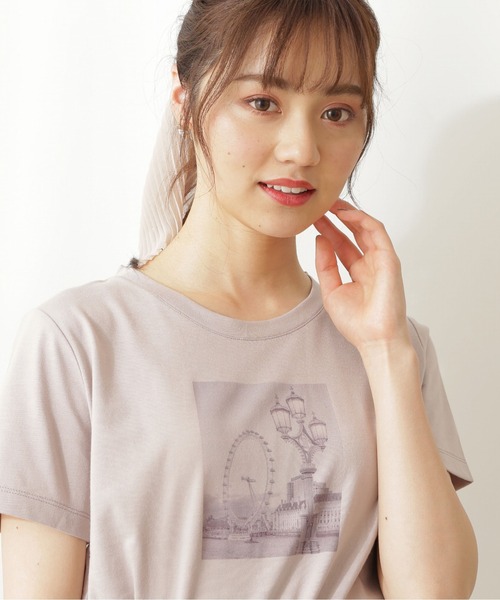 PROPORTION BODY DRESSING(プロポーションボディドレッシング)の「<E>フォトプリントTシャツ / 1211167401(Tシャツ/カットソー・レディース・ホワイト系その他/グレー・FREE)」の6枚目の写真