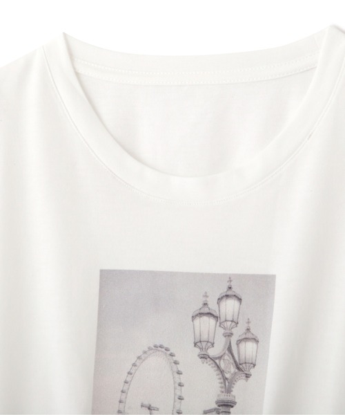 PROPORTION BODY DRESSING(プロポーションボディドレッシング)の「<E>フォトプリントTシャツ / 1211167401(Tシャツ/カットソー・レディース・ホワイト系その他/グレー・FREE)」の5枚目の写真