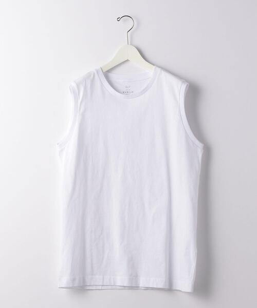 green label relaxing（グリーンレーベルリラクシング）の「＜ 機能 / 吸水速乾 ＞ Livelihood Dry ノースリーブ Tシャツ（タンクトップ・メンズ・ブラック/ライトグレー/ホワイト・SMALL/MEDIUM/X-LARGE/XX-LARGE/LARGE）」の4枚目の写真