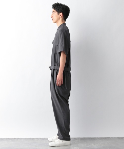 GLOBAL WORK（グローバルワーク）の「URBAN JUMP SUIT (アーバンシャンプスーツ)/935575（つなぎ/オールインワン・メンズ・チャコールグレー・FREE）」の5枚目の写真