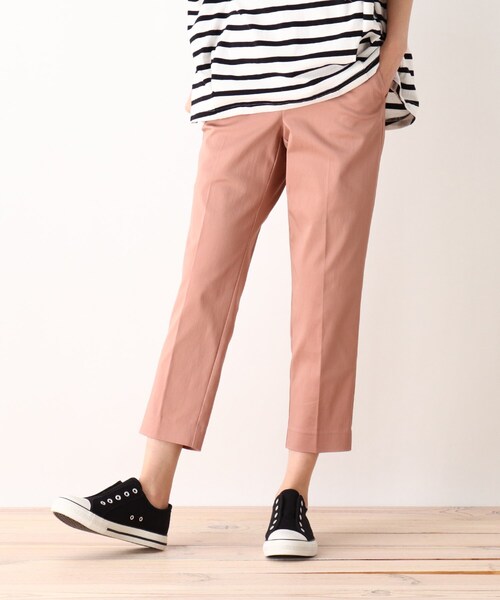 SHOO・LA・RUE（シューラルー）の「◆【SS-4L/3Dスキャン】サテンスティックパンツ（その他パンツ・レディース・ホワイト系/ブラック/ライトグリーン/ベージュ/ピンク系・01/02/03/04/05/06/10）」の5枚目の写真