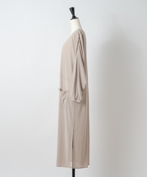 Rewde（ルゥデ）の「【UVカット】着流しロングカーディガン（1R15-05178）（カーディガン/ボレロ・レディース・ベージュ/ネイビー/カーキ/ブラック/ホワイト・M）」の11枚目の写真