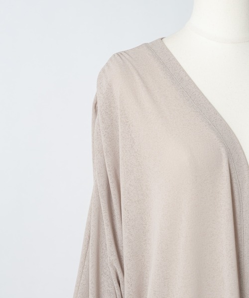 Rewde（ルゥデ）の「【UVカット】着流しロングカーディガン（1R15-05178）（カーディガン/ボレロ・レディース・ベージュ/ネイビー/カーキ/ブラック/ホワイト・M）」の10枚目の写真