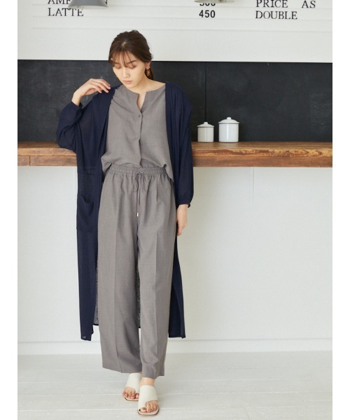 Rewde（ルゥデ）の「【UVカット】着流しロングカーディガン（1R15-05178）（カーディガン/ボレロ・レディース・ベージュ/ネイビー/カーキ/ブラック/ホワイト・M）」の20枚目の写真