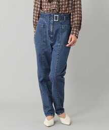 テーパードデニムパンツ