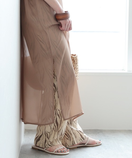 reca(レカ)の「ゼブラ柄プリントパンツ(その他パンツ・レディース・ブラウン/ベージュ・FREE)」の9枚目の写真