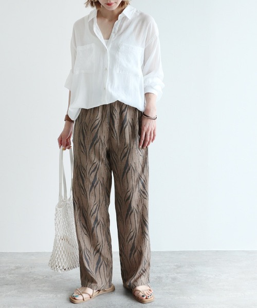 reca(レカ)の「ゼブラ柄プリントパンツ(その他パンツ・レディース・ブラウン/ベージュ・FREE)」の16枚目の写真