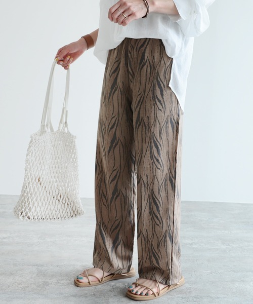 reca(レカ)の「ゼブラ柄プリントパンツ(その他パンツ・レディース・ブラウン/ベージュ・FREE)」の13枚目の写真