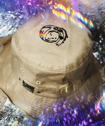 BILLIONAIRE BOYS CLUB/ビリオネア・ボーイズ・クラブ 別注 BBC ASTRONAUT LOGO BACKET HAT/アストロノート ロゴ バケットハット