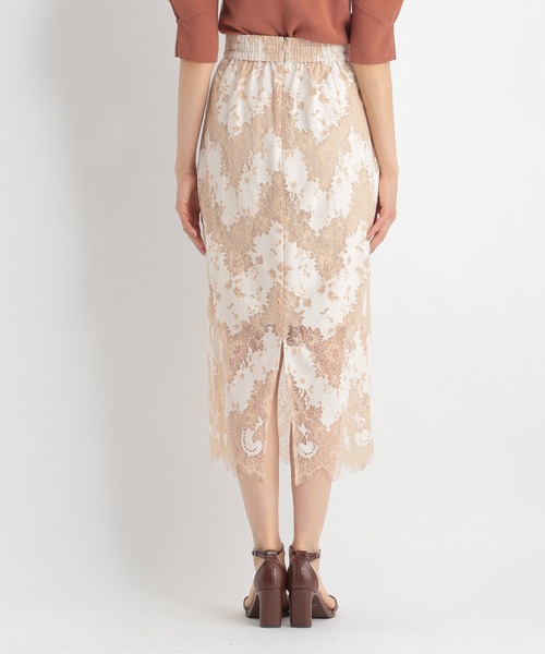 Andemiu（アンデミュウ）の「ハイショクレースタイトスカート954812（スカート・レディース・ブラック/カーキ/アイボリー・SMALL/MEDIUM）」の17枚目の写真