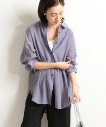 SLOBE IENA | コットンキュプラシアーシャツ【手洗い可能】◆(シャツ/ブラウス)