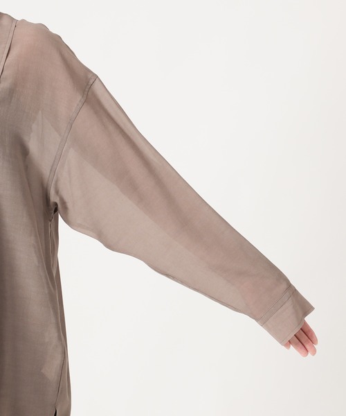★美品◆スローブイエナ◆ コットンキュプラシアーシャツ【手洗い可能】 SLOBE IENA（スローブイエナ）の「コットンキュプラシアーシャツ
