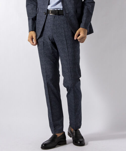 NOLLEY'S goodman（ノーリーズグッドマン）の「COOL DOTS セットアップ パンツ (※着やすさ動きやすさを追求した快適素材)（その他パンツ・メンズ・ライトブルー/グレー/インディゴブルー・SMALL/MEDIUM/LARGE/X-LARGE）」の3枚目の写真