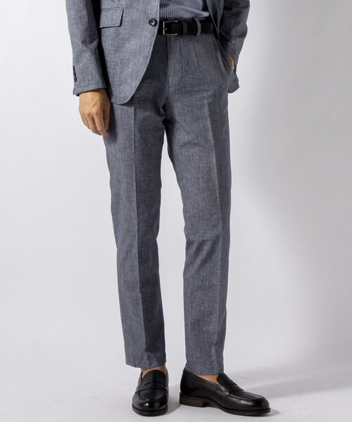 NOLLEY'S goodman（ノーリーズグッドマン）の「COOL DOTS セットアップ パンツ (※着やすさ動きやすさを追求した快適素材)（その他パンツ・メンズ・ライトブルー/グレー/インディゴブルー・SMALL/MEDIUM/LARGE/X-LARGE）」の6枚目の写真