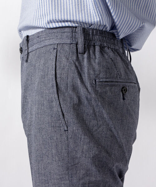 NOLLEY'S goodman（ノーリーズグッドマン）の「COOL DOTS セットアップ パンツ (※着やすさ動きやすさを追求した快適素材)（その他パンツ・メンズ・ライトブルー/グレー/インディゴブルー・SMALL/MEDIUM/LARGE/X-LARGE）」の11枚目の写真