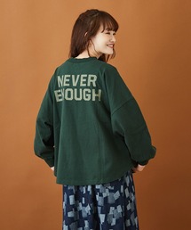 CUBE SUGAR（キューブシュガー）の「度詰天竺 ハードウォッシュ バックプリント モックネック Tシャツ（Tシャツ/カットソー）」