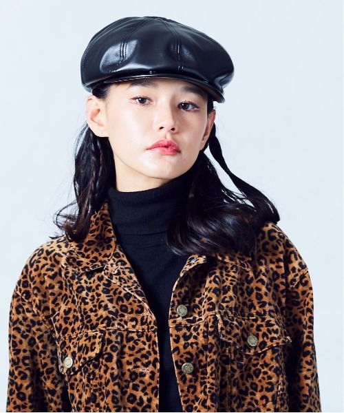 KANGOL（カンゴール）の「KANGOL Faux Leather Cap（ハンチング/ベレー