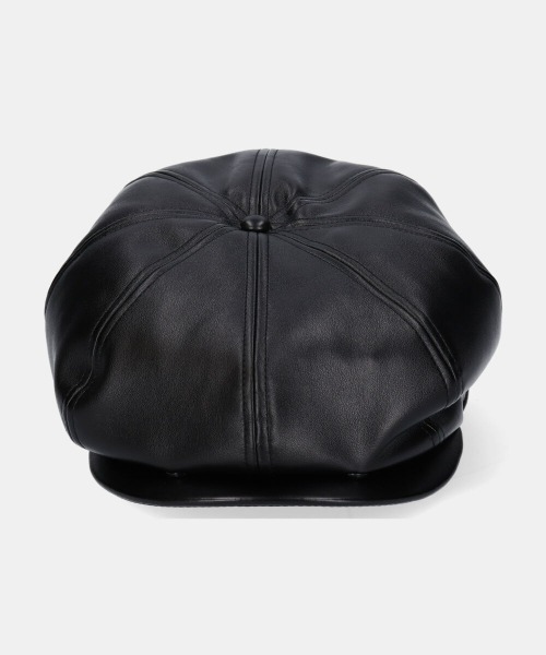KANGOL(カンゴール)の「KANGOL Faux Leather Cap(ハンチング/ベレー帽・メンズ・ブラック・MEDIUM/X-LARGE/LARGE)」の6枚目の写真