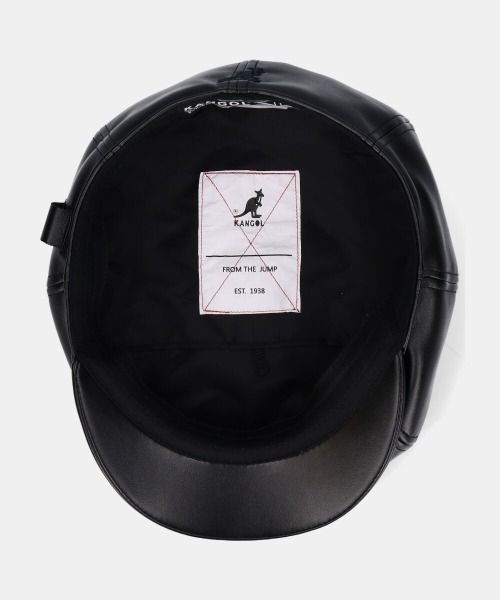 KANGOL(カンゴール)の「KANGOL Faux Leather Cap(ハンチング/ベレー帽・メンズ・ブラック・MEDIUM/X-LARGE/LARGE)」の10枚目の写真