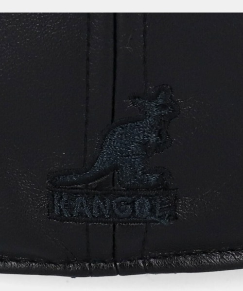 KANGOL(カンゴール)の「KANGOL Faux Leather Cap(ハンチング/ベレー帽・メンズ・ブラック・MEDIUM/X-LARGE/LARGE)」の3枚目の写真