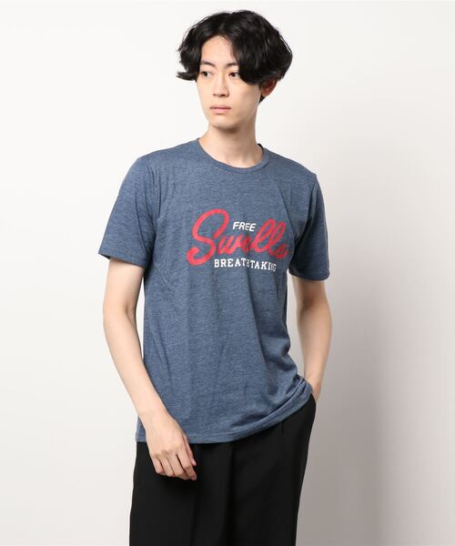 Blue Standard (ブルースタンダード)の「【BLUE STANDARD/ブルースタンダード】やわらか天竺素材 プリントTシャツ(Tシャツ/カットソー・メンズ・ホワイト/ブラック/ネイビー/オリーブ/カーキ/サックスブルー/ピンク/ブルー/その他1/その他2/その他3/その他4/ホワイト系その他/その他16/その他9/その他7/ピンク系その他/ブルー系その他/その他11/その他15/グリーン系その他/その他13/その他10/その他6/その他12/その他14/ブラック系その他/その他8・MEDIUM/LARGE/X-LARGE)」の1枚目の写真