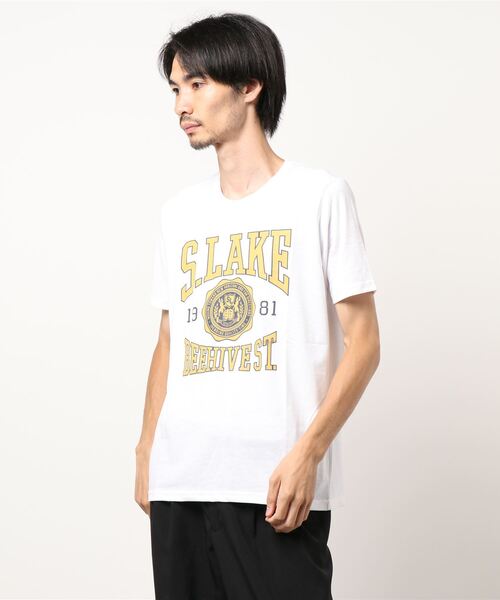 Blue Standard (ブルースタンダード)の「【BLUE STANDARD/ブルースタンダード】やわらか天竺素材 プリントTシャツ(Tシャツ/カットソー・メンズ・ホワイト/ブラック/ネイビー/オリーブ/カーキ/サックスブルー/ピンク/ブルー/その他1/その他2/その他3/その他4/ホワイト系その他/その他16/その他9/その他7/ピンク系その他/ブルー系その他/その他11/その他15/グリーン系その他/その他13/その他10/その他6/その他12/その他14/ブラック系その他/その他8・MEDIUM/LARGE/X-LARGE)」の22枚目の写真