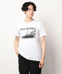 【BLUE STANDARD/ブルースタンダード】やわらか天竺素材 プリントTシャツ