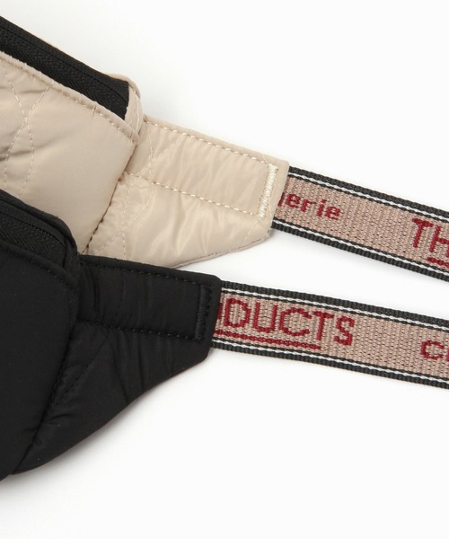 THEATRE PRODUCTS(シアタープロダクツ)の「【THEATRE PRODUCTS(シアタープロダクツ)】キルトボディバッグ(ボディバッグ/ウエストポーチ・レディース・ブラック/アイボリー・FREE)」の4枚目の写真