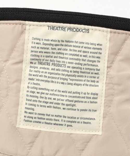 THEATRE PRODUCTS(シアタープロダクツ)の「【THEATRE PRODUCTS(シアタープロダクツ)】キルトボディバッグ(ボディバッグ/ウエストポーチ・レディース・ブラック/アイボリー・FREE)」の10枚目の写真