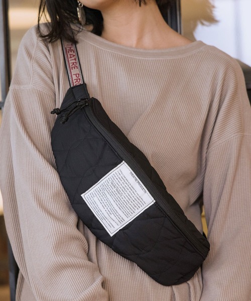 THEATRE PRODUCTS(シアタープロダクツ)の「【THEATRE PRODUCTS(シアタープロダクツ)】キルトボディバッグ(ボディバッグ/ウエストポーチ・レディース・ブラック/アイボリー・FREE)」の7枚目の写真