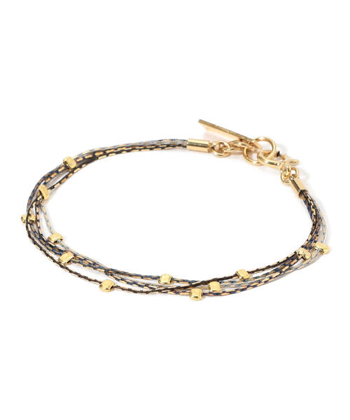 ISABEL MARANT（イザベルマラン）の「ISABEL MARANT ビーズ×ミックスコードブレスレット（ブレスレット・レディース・グリーン系その他2/ブルー系その他4・FREE）」の2枚目の写真