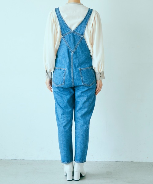 ANGIE（アンジー）の「デニムオーバーオール（サロペット/オーバーオール・レディース・ブラック/ブルー・MEDIUM/LARGE）」の13枚目の写真