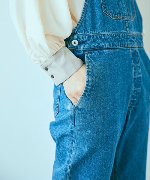 ANGIE（アンジー）の「デニムオーバーオール（サロペット/オーバーオール・レディース・ブラック/ブルー・MEDIUM/LARGE）」の19枚目の写真