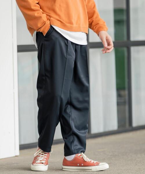 coen(コーエン)の「Wフェイスツイルタックイージーパンツ(スラックス・メンズ・ブラック/ベージュ/ネイビー/グレー・SMALL/MEDIUM/LARGE/X-LARGE)」の6枚目の写真