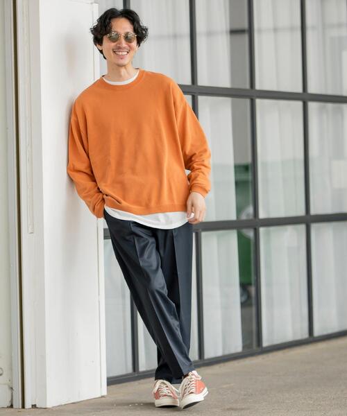 coen(コーエン)の「Wフェイスツイルタックイージーパンツ(スラックス・メンズ・ブラック/ベージュ/ネイビー/グレー・SMALL/MEDIUM/LARGE/X-LARGE)」の7枚目の写真