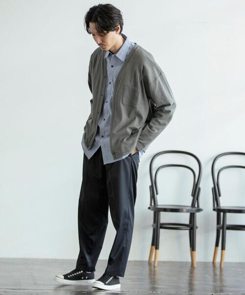 coen(コーエン)の「Wフェイスツイルタックイージーパンツ(スラックス・メンズ・ブラック/ベージュ/ネイビー/グレー・SMALL/MEDIUM/LARGE/X-LARGE)」の10枚目の写真