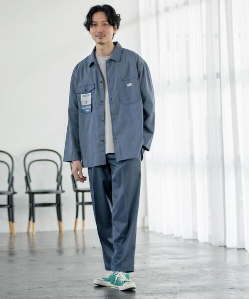 coen（コーエン）の「Wフェイスツイルタックイージーパンツ（スラックス・メンズ・ブラック/ベージュ/ネイビー/グレー・SMALL/MEDIUM/LARGE/X-LARGE）」の16枚目の写真