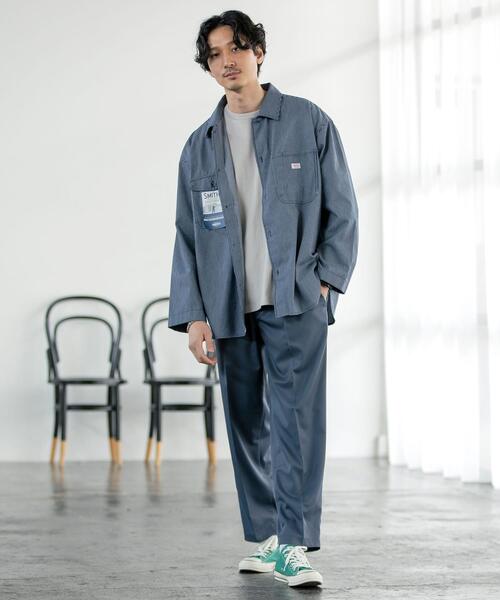 coen(コーエン)の「Wフェイスツイルタックイージーパンツ(スラックス・メンズ・ブラック/ベージュ/ネイビー/グレー・SMALL/MEDIUM/LARGE/X-LARGE)」の14枚目の写真