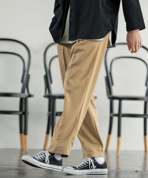 coen(コーエン)の「Wフェイスツイルタックイージーパンツ(スラックス・メンズ・ブラック/ベージュ/ネイビー/グレー・SMALL/MEDIUM/LARGE/X-LARGE)」の15枚目の写真