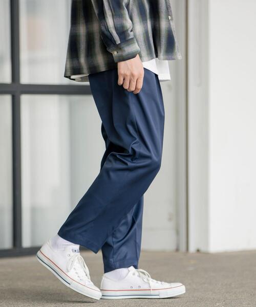 coen(コーエン)の「Wフェイスツイルタックイージーパンツ(スラックス・メンズ・ブラック/ベージュ/ネイビー/グレー・SMALL/MEDIUM/LARGE/X-LARGE)」の19枚目の写真