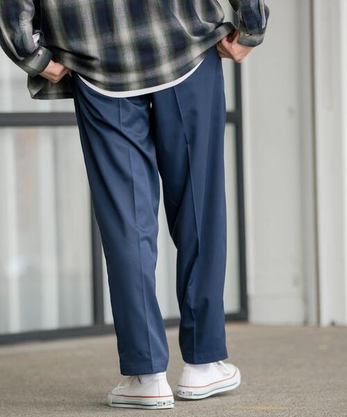 coen(コーエン)の「Wフェイスツイルタックイージーパンツ(スラックス・メンズ・ブラック/ベージュ/ネイビー/グレー・SMALL/MEDIUM/LARGE/X-LARGE)」の11枚目の写真