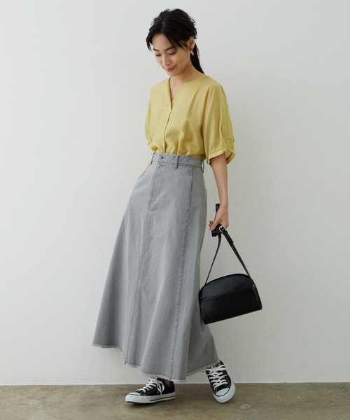 SALON adam et rope'（サロン アダム エ ロペ）の「[完売アイテム新色追加！]【WEB限定】ハーフムーンショルダーバッグ2（ショルダーバッグ・レディース・ブラック/ダークブラウン/グリーン系その他2/グリーン系その他3・FREE）」の7枚目の写真