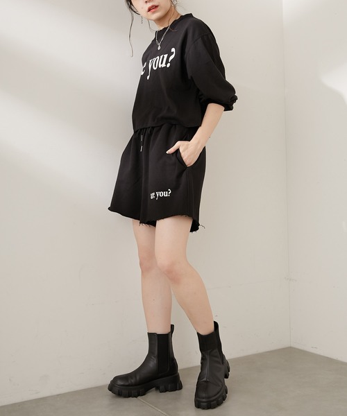 Chico（チコ）の「短丈ダメージロゴロンT（Tシャツ/カットソー・レディース・ブラック/グレー/グリーン/アイボリー・FREE）」の15枚目の写真