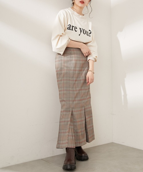 Chico（チコ）の「短丈ダメージロゴロンT（Tシャツ/カットソー・レディース・ブラック/グレー/グリーン/アイボリー・FREE）」の5枚目の写真