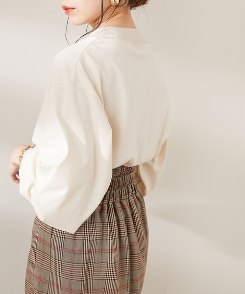 Chico（チコ）の「短丈ダメージロゴロンT（Tシャツ/カットソー・レディース・ブラック/グレー/グリーン/アイボリー・FREE）」の9枚目の写真