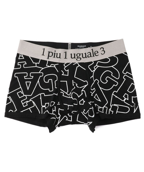 1piu1uguale3 RELAX（ウノピュウノウグァーレトレリラックス）の「1PIU1UGUALE3 RELAX/ウノピゥ ウノ ウグァーレ トレ リラックス/DIAGONAL LOGO BOXER（ボクサーパンツ・メンズ・ブラック/ネイビー/レッド・MEDIUM/LARGE）」の2枚目の写真