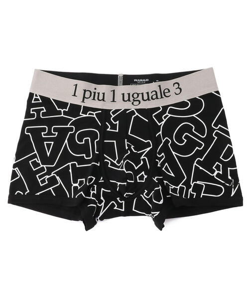 1piu1uguale3 RELAX（ウノピュウノウグァーレトレリラックス）の「1PIU1UGUALE3 RELAX/ウノピゥ ウノ ウグァーレ トレ リラックス/DIAGONAL LOGO BOXER（ボクサーパンツ・メンズ・ブラック/ネイビー/レッド・MEDIUM/LARGE）」の4枚目の写真