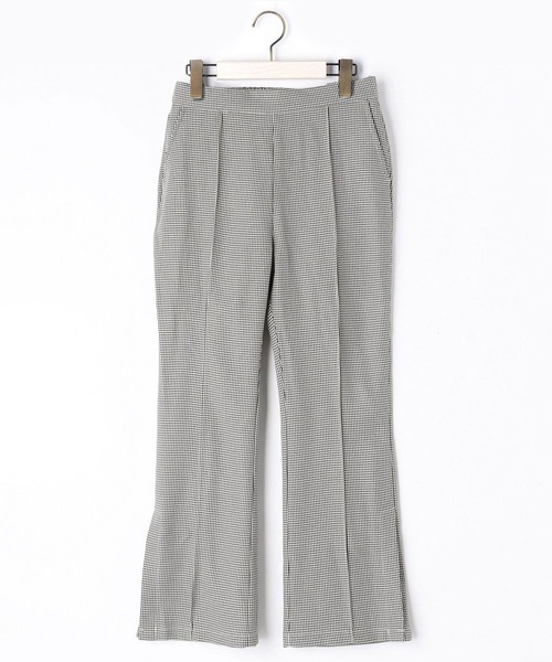 179/WG（イチナナキュウダブルジー）の「千鳥格子セミフレアパンツ（その他パンツ・レディース・ブラック/オレンジ・MEDIUM）」の6枚目の写真