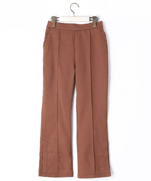 179/WG（イチナナキュウダブルジー）の「千鳥格子セミフレアパンツ（その他パンツ・レディース・ブラック/オレンジ・MEDIUM）」の7枚目の写真