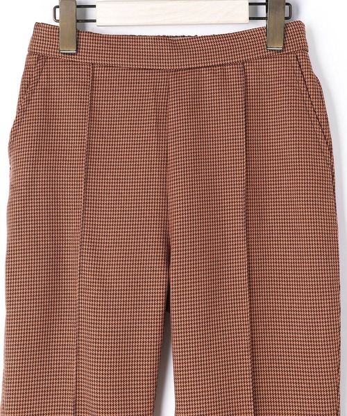 179/WG（イチナナキュウダブルジー）の「千鳥格子セミフレアパンツ（その他パンツ・レディース・ブラック/オレンジ・MEDIUM）」の8枚目の写真